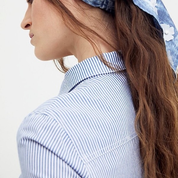 Free people curriedmyrrh hana blue tye die head scarf new with tags - Picture 5 of 10